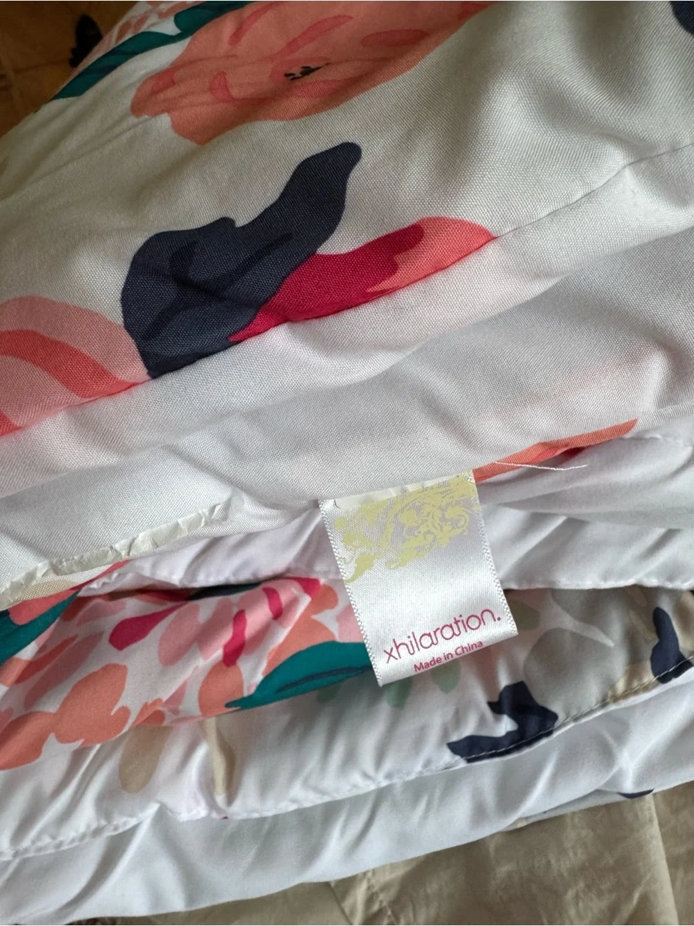 Twin XL comforter and standard pillowcase